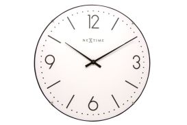 Zegar ścienny Nextime BASIC DOME biały