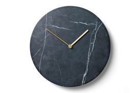 Zegar ścienny Menu MARBLE black