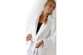 Szlafrok uniseks Aquanova ALLURE white S