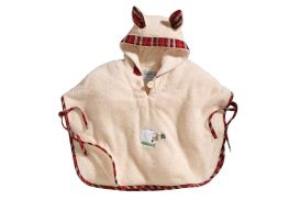 Poncho dziecięce SLEEPY SHEEPY kremowe