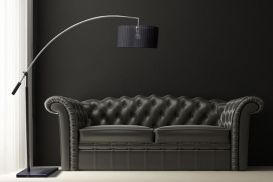 Lampa podłogowa Bianca black 180 cm