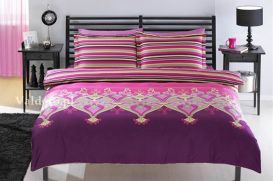 Pościel satynowa 200x220 Enzo purple