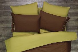 Pościel baw. 200x220 Kupon CAFFE/GREEN