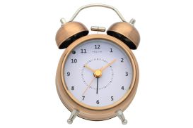 Zegar stojący Nextime WAKE UP 20cm miedź