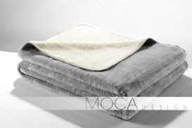 Koc Moca 150x200 Doubleface silver&ecrue