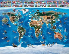 Tapeta 3D Walltastic - Map of the World