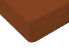 Prześcieradło jersey z gumką 120X200 Brąz