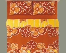 Pościel bawełna 200x220 Ibiscus orange