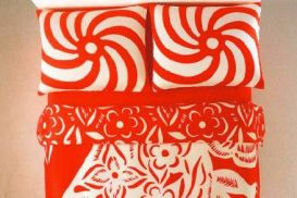 Pościel satynowa 200x220 Lion red