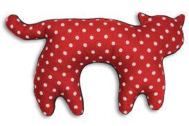 Poduszka na szyję Leschi KOTEK polka dot