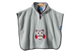 Poncho dla dzieci EULE szare