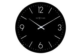 Zegar ścienny Nextime BASIC DOME czarny