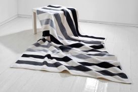 Koc Moca 150x200 cm Stripes grey