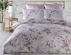 Pościel satynowa 160x200 Pradera Pink