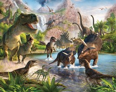 Tapeta 3D Walltastic - Dinosaur Land 2
