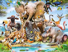 Tapeta 3D Walltastic - Jungle Safari