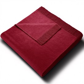 Koc Moca na fotel 50x200cm Bordo