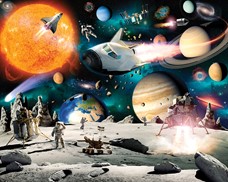 Tapeta 3D Walltastic - Deep Space Adventure