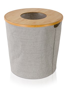 Kosz na bieliznę Moeve Bamboo okrągły